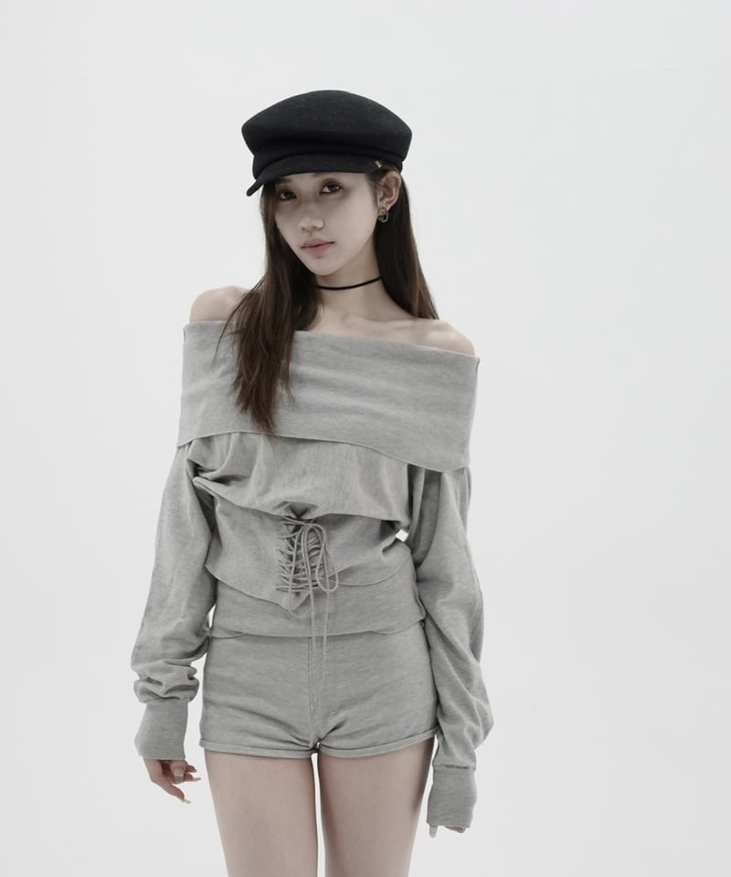 shape waist knit setup | KISS THE CLUB