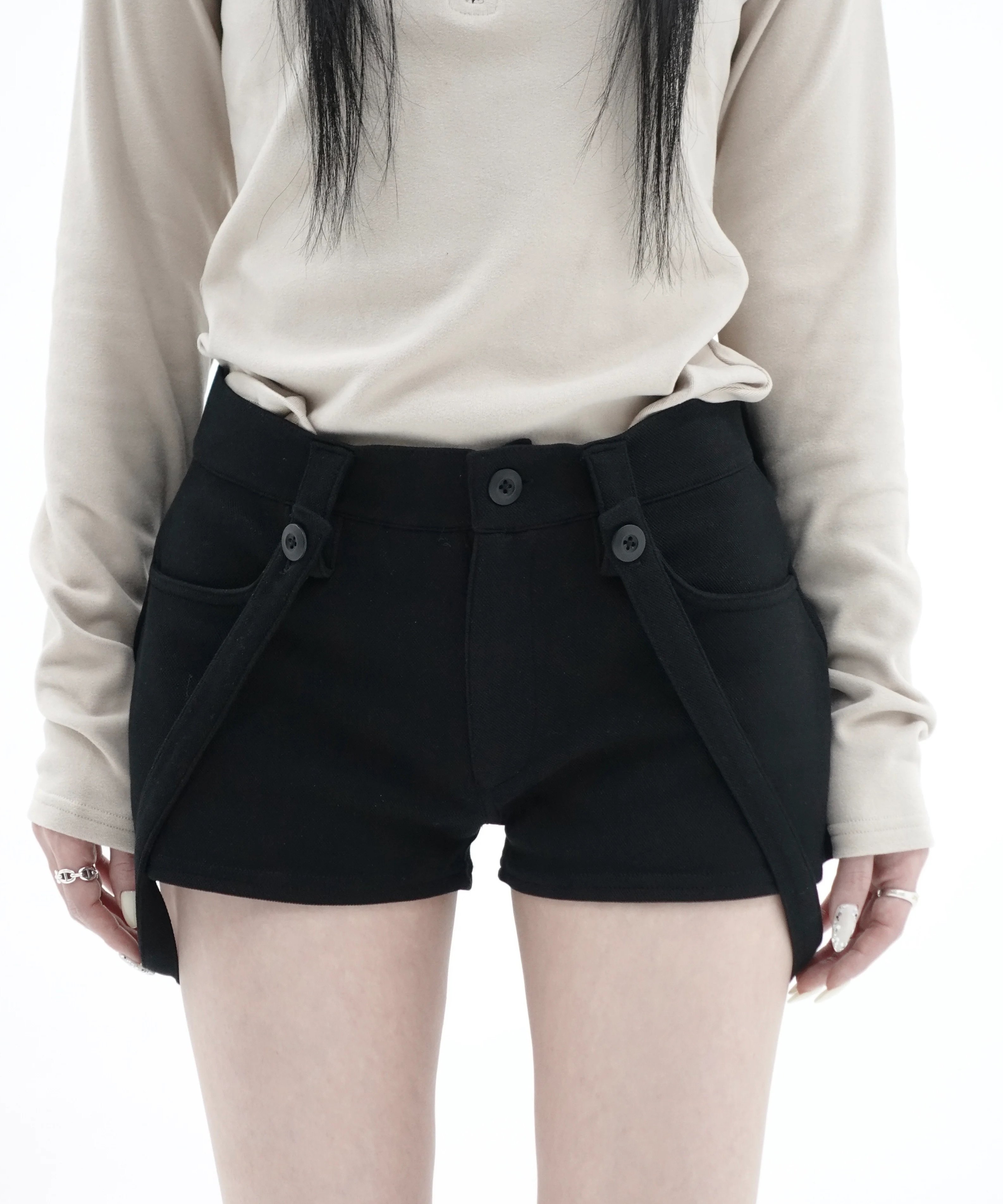 パンツ kisstheclub corset strap shorts suspender shorts | KISS THE CLUB