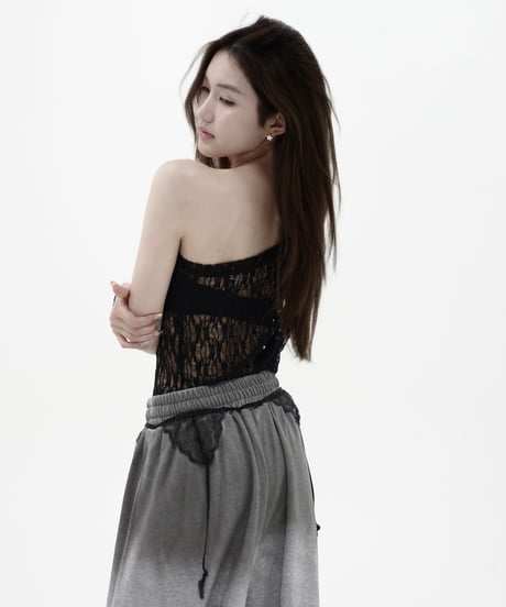 lace oneshoulder tops