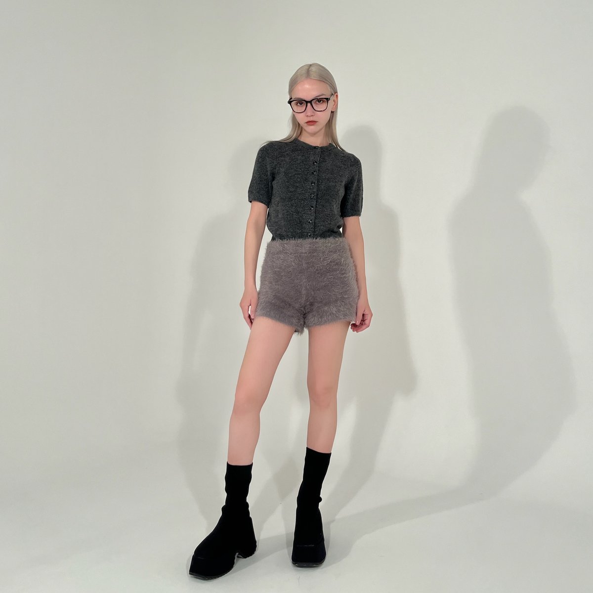パンツ kiss the club _studded short pants shaggy short pants | KISS THE CLUB