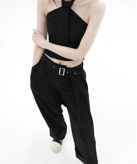 2way pleats slacks pants