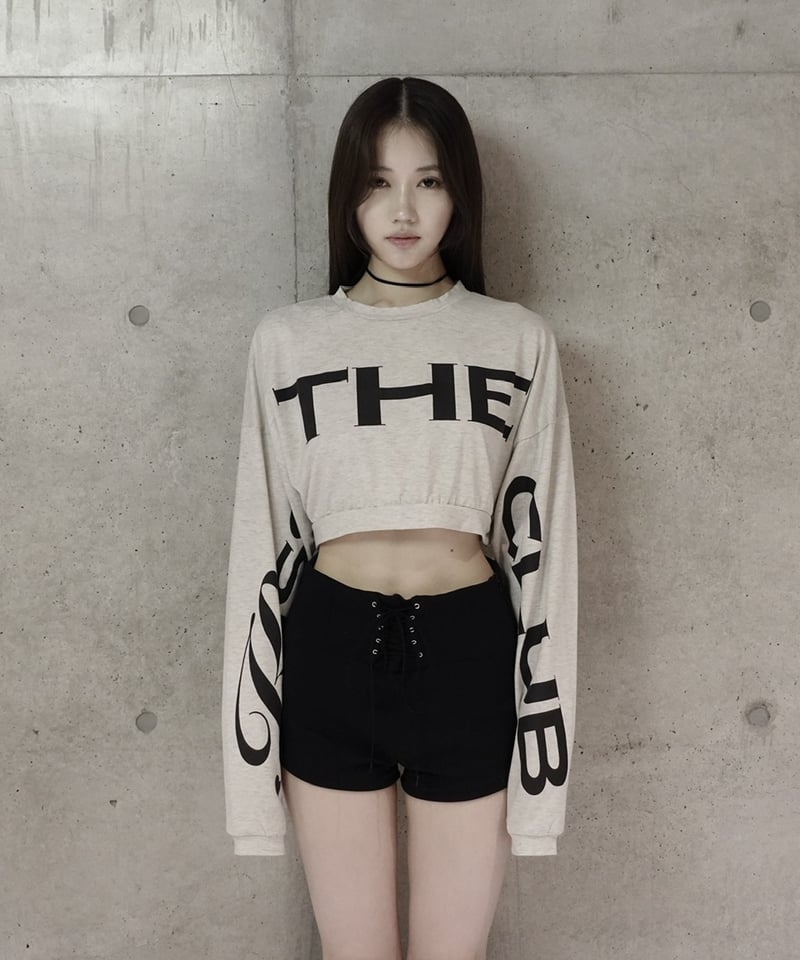 monogram baby tee | KISS THE CLUB