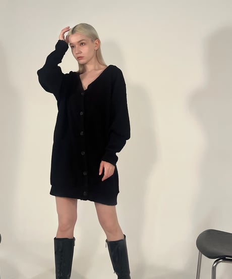 back open cardigan onepiece