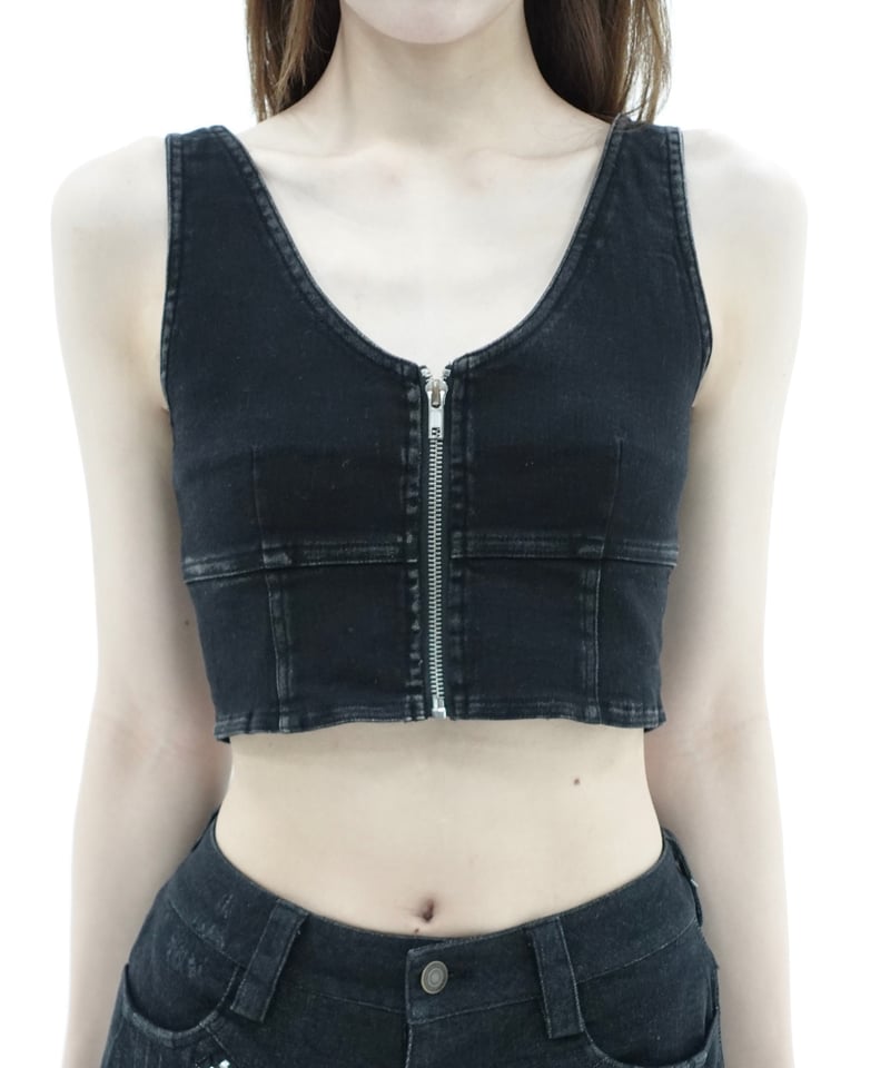 zip front vest | KISS THE CLUB