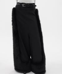 fur loose pants