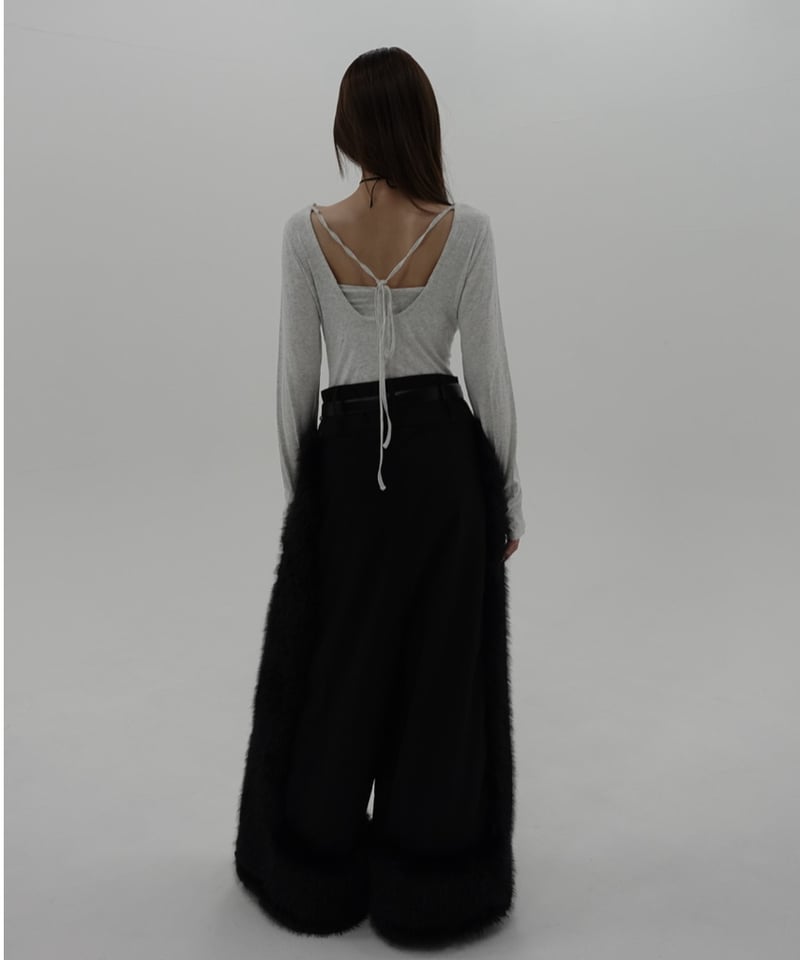 パンツ fur loose pants kiss the club fur loose pants | KISS THE CLUB
