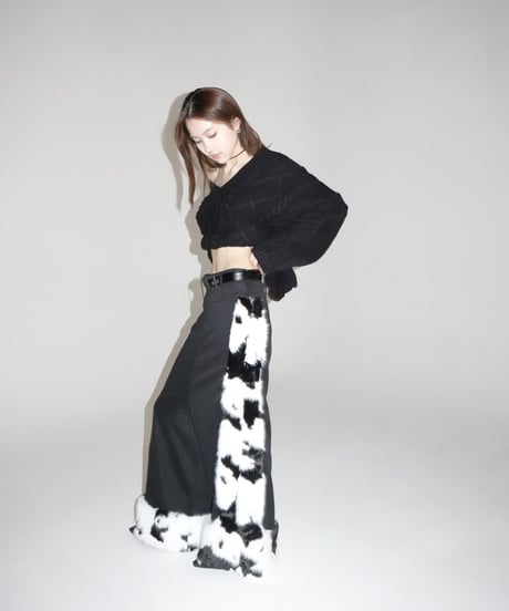 fur loose pants