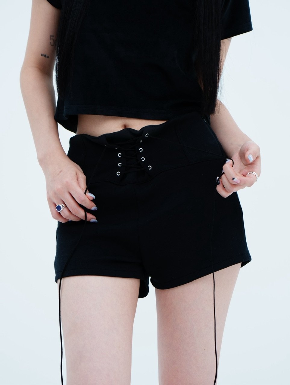 corset strap shorts | KISS THE CLUB