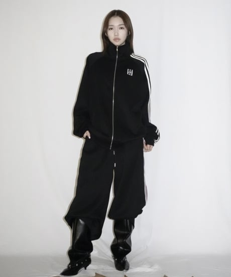 line unisex jersey jacket (black)