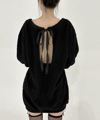 back open cardigan onepiece