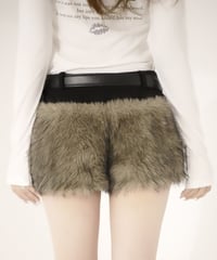 cozy fur shorts
