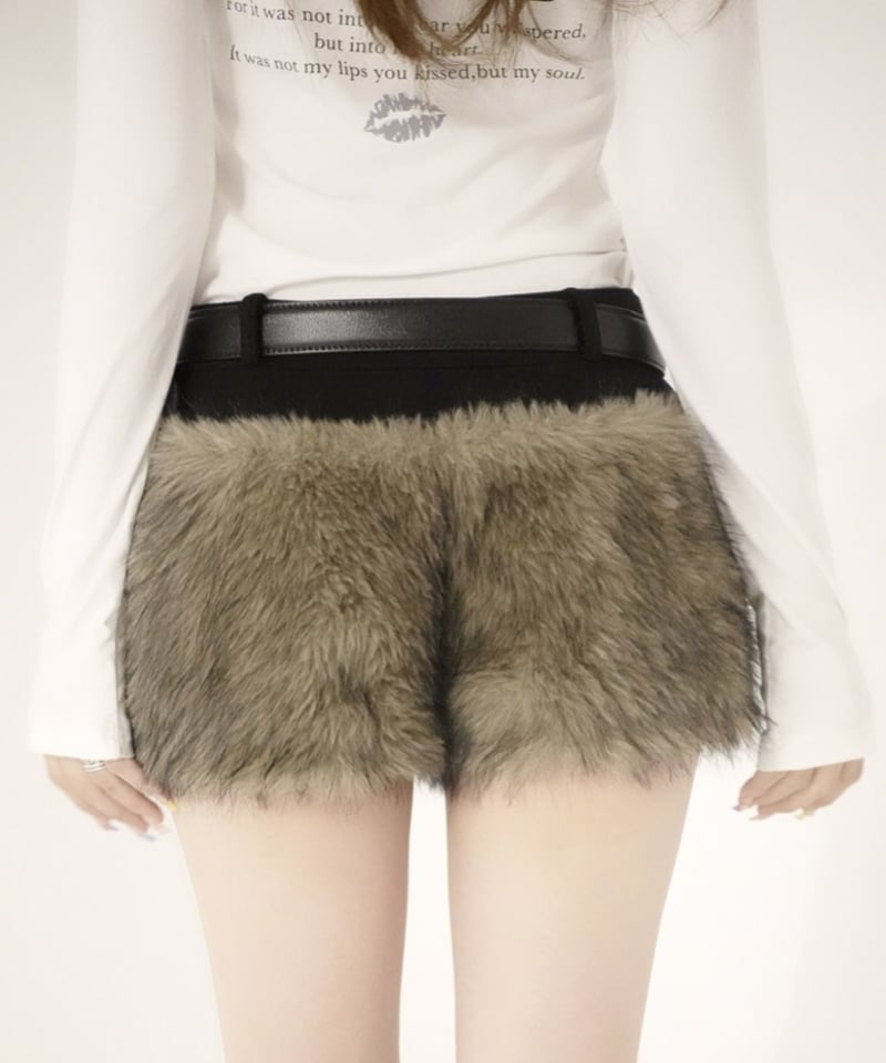 パンツ cozy fur shorts kiss the club cozy fur shorts | KISS THE CLUB