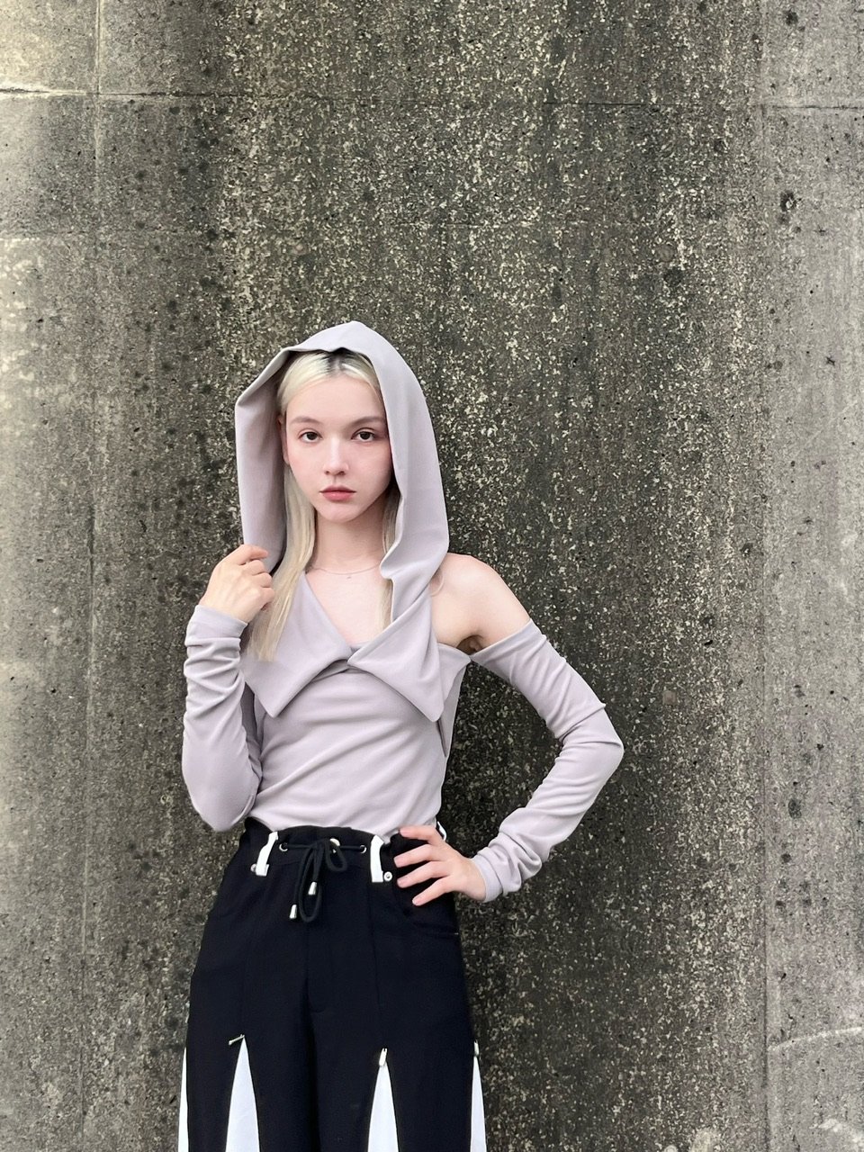 cross hoodie tops | KISS THE CLUB