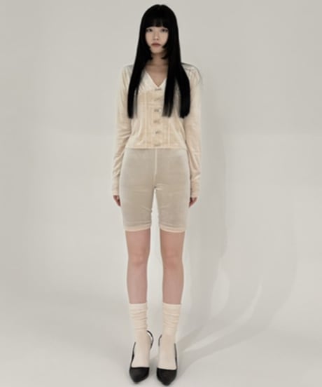 【再入荷】velours corset tops