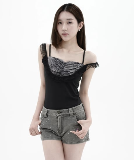 animal frill camisole