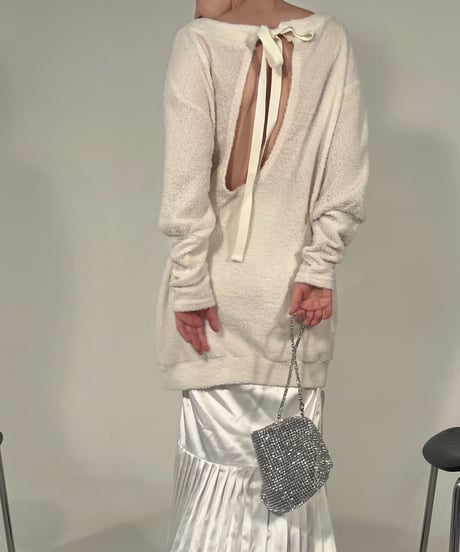 back open cardigan onepiece