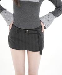 layerd stripe skort