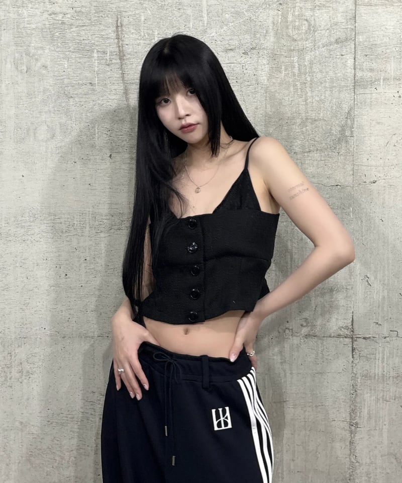 tweed lace camisole | KISS THE CLUB