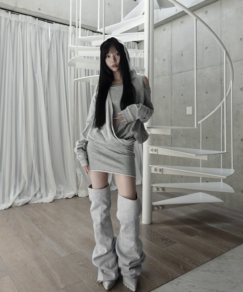 raw wrap mini onepiece | KISS THE CLUB