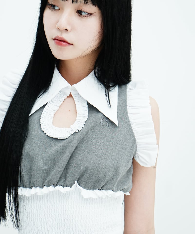 bare frill tops KISS THE CLUB