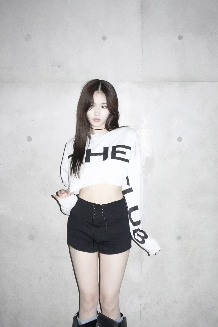 monogram baby tee | KISS THE CLUB