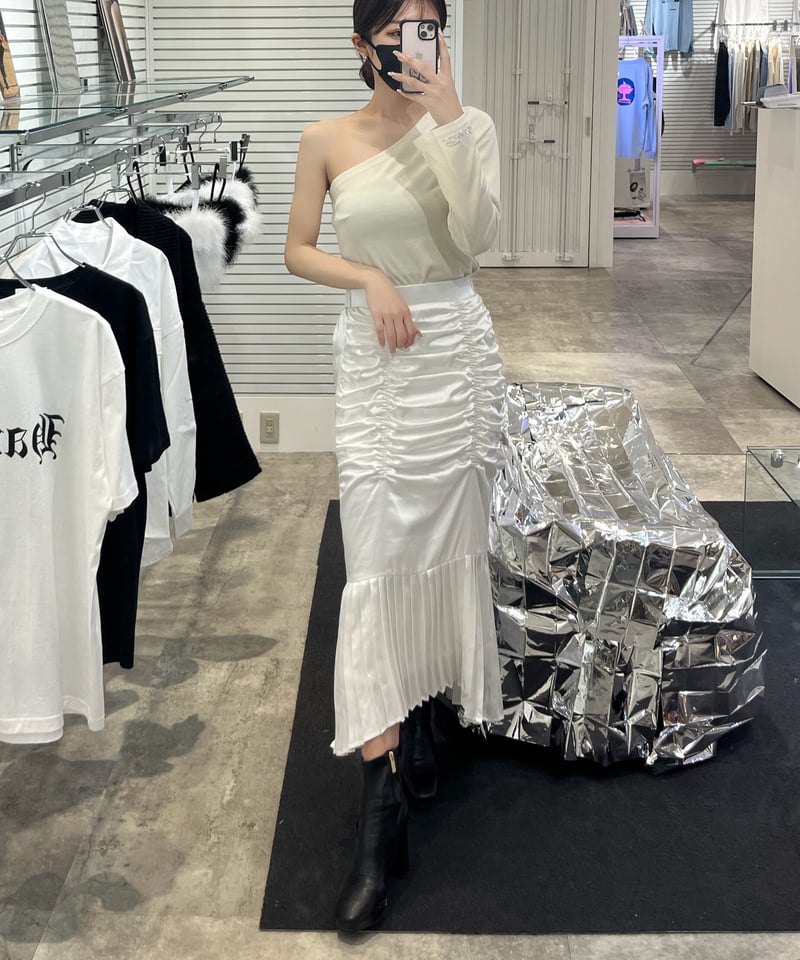 【8月セール】KISS THE CLUB satin mermaid skirt satin mermaid skirt | KISS THE CLUB