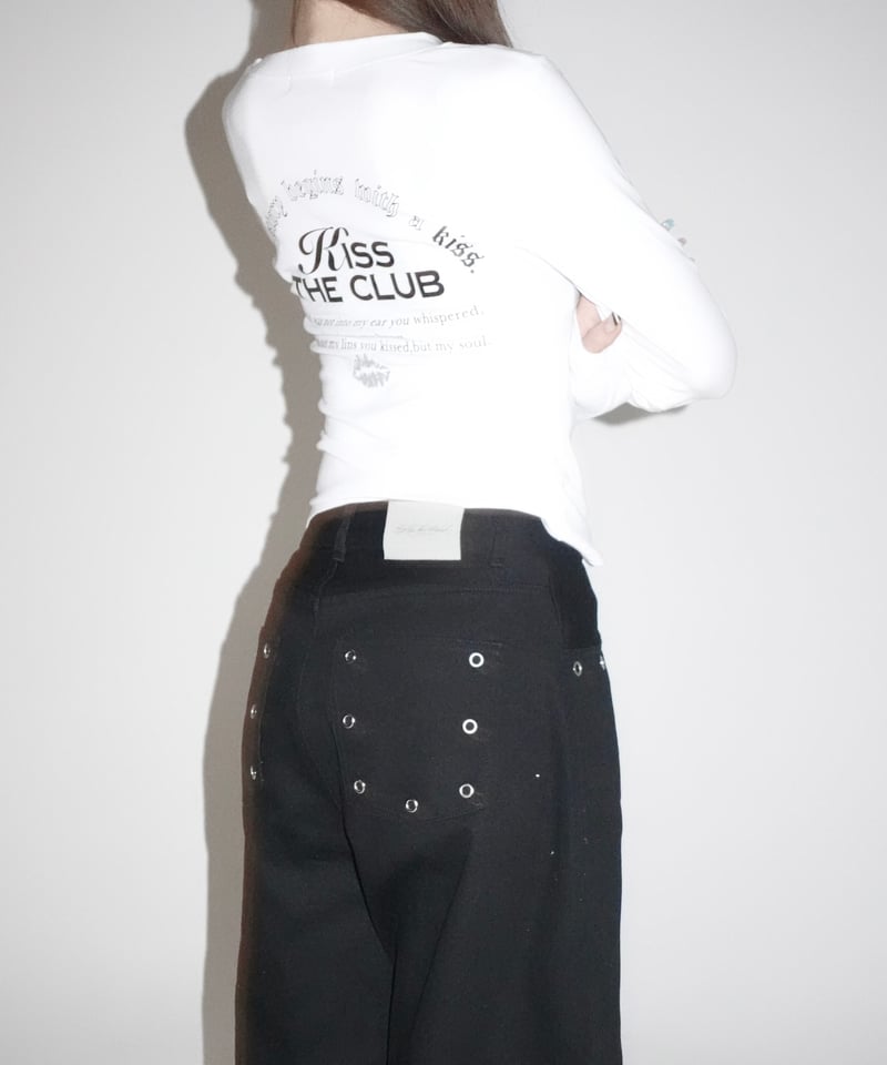 grommet wide pants | KISS THE CLUB