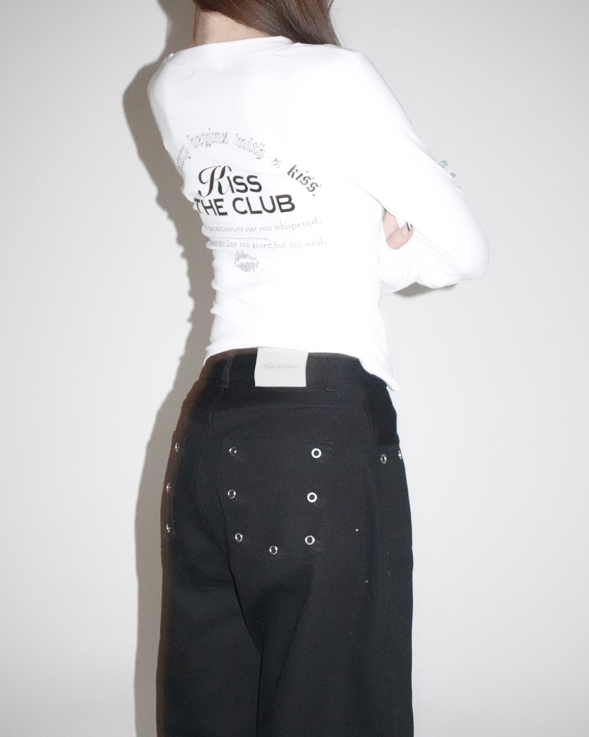 grommet wide pants | KISS THE CLUB