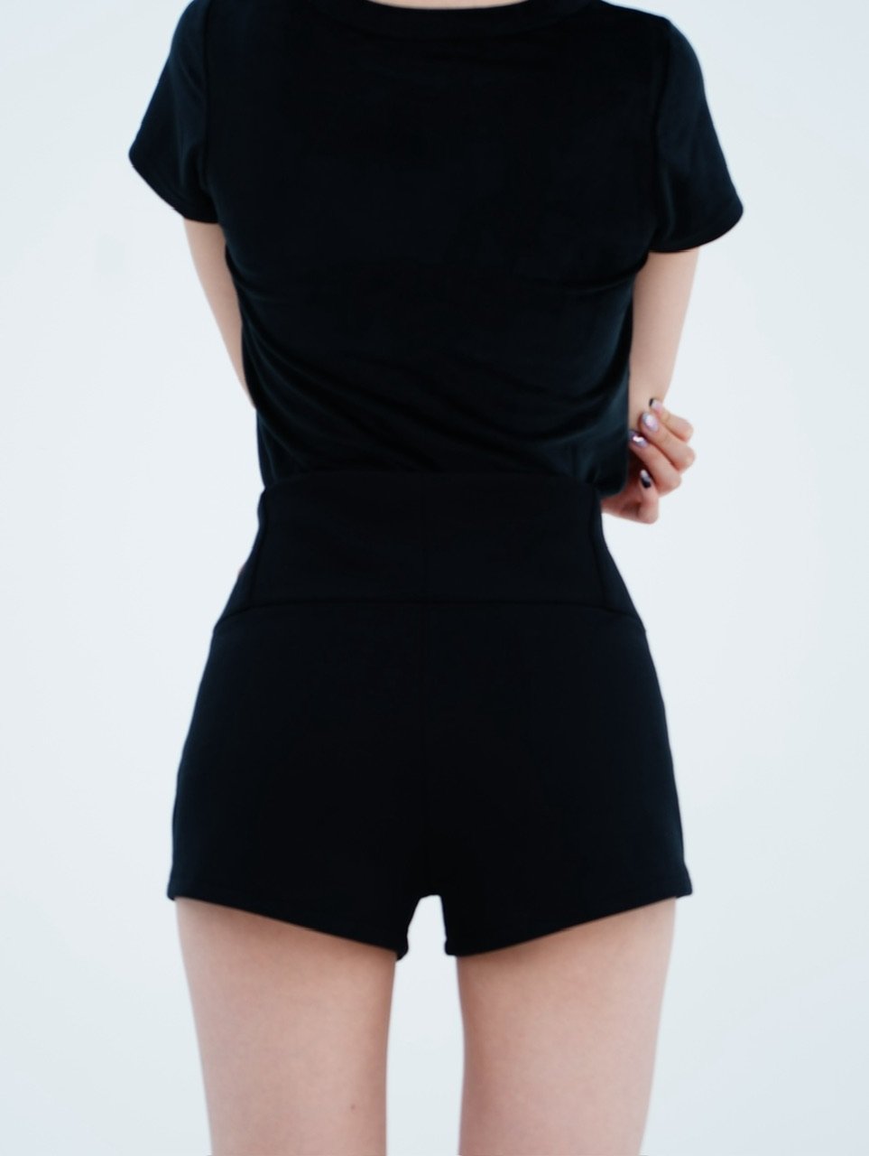 kisstheclub corset strap shorts White Strapless Corset Top and