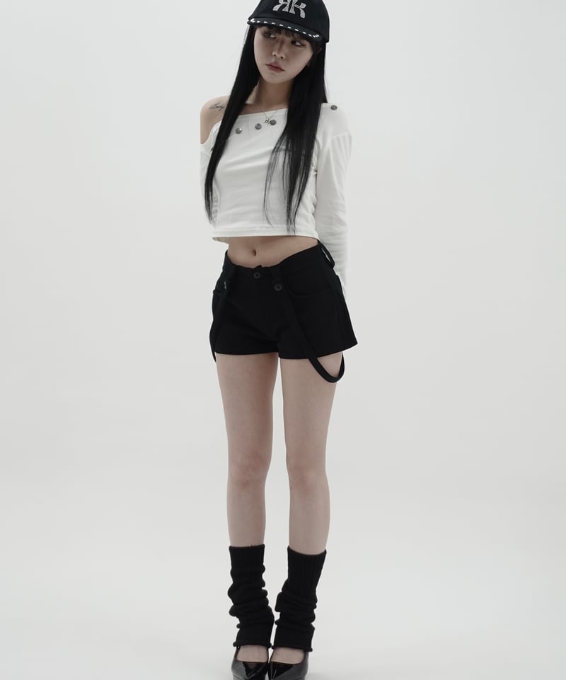 suspender shorts | KISS THE CLUB