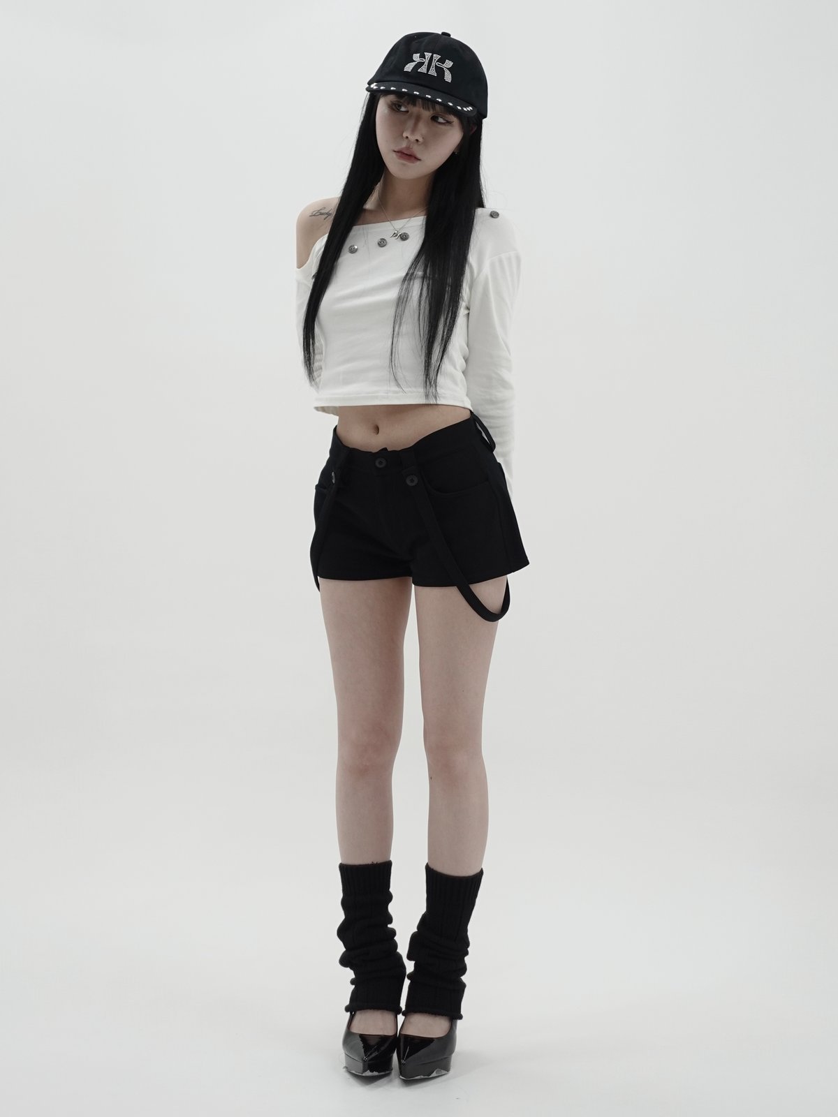 suspender shorts | KISS THE CLUB