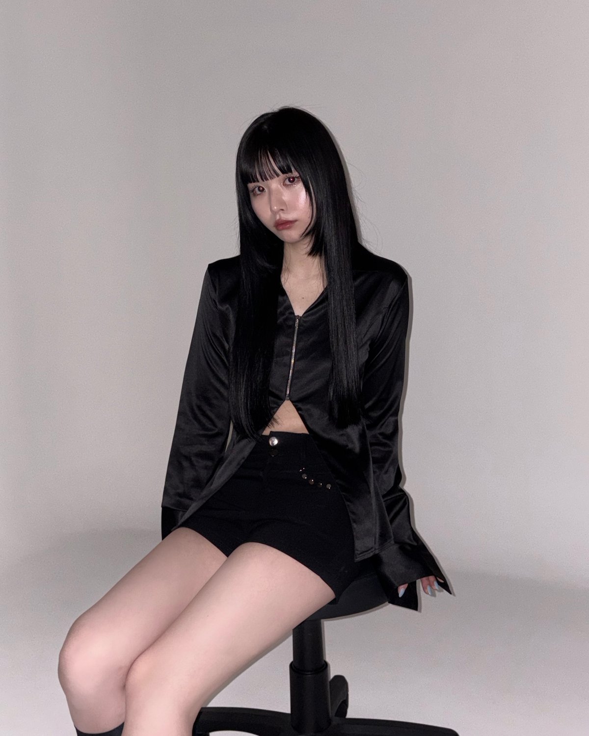 satin luxe shirt | KISS THE CLUB