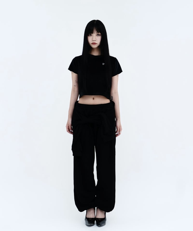 再入荷】hooded sleeve sweat pants | KISS THE CLUB