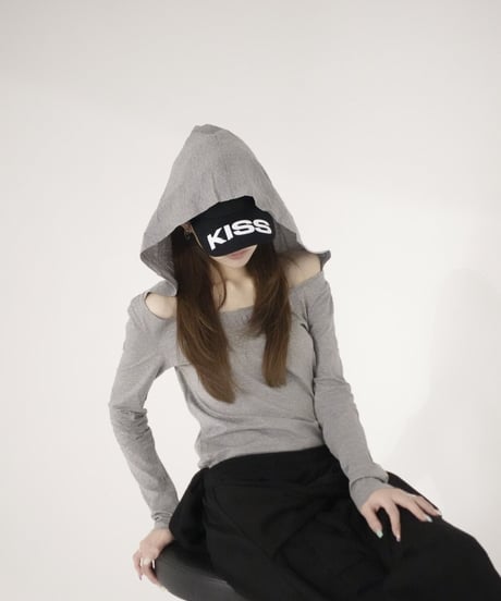 shoulder off hoodie