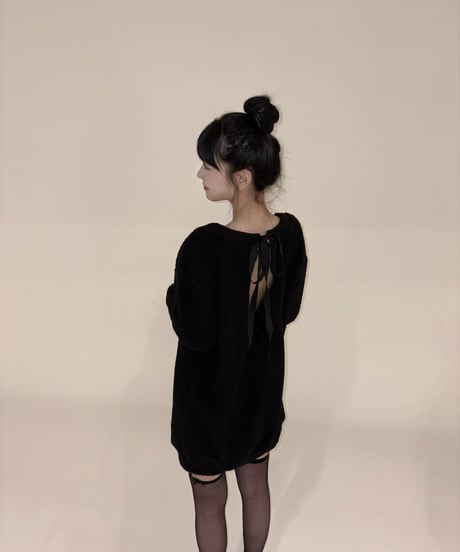 back open cardigan onepiece