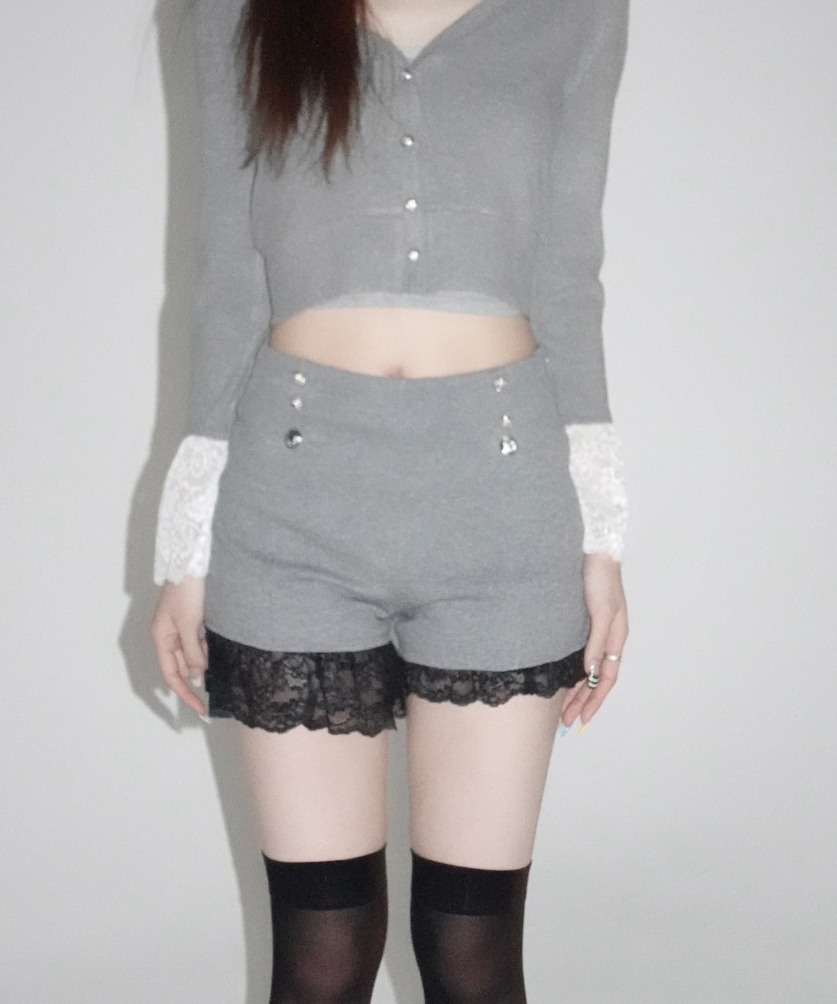 lace short pants | KISS THE CLUB