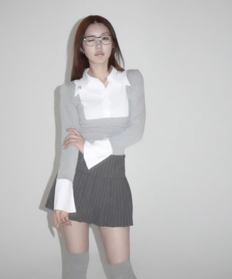 lady slim shirt tops | KISS THE CLUB