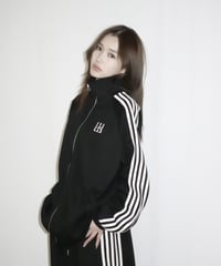 line unisex jersey jacket (black)