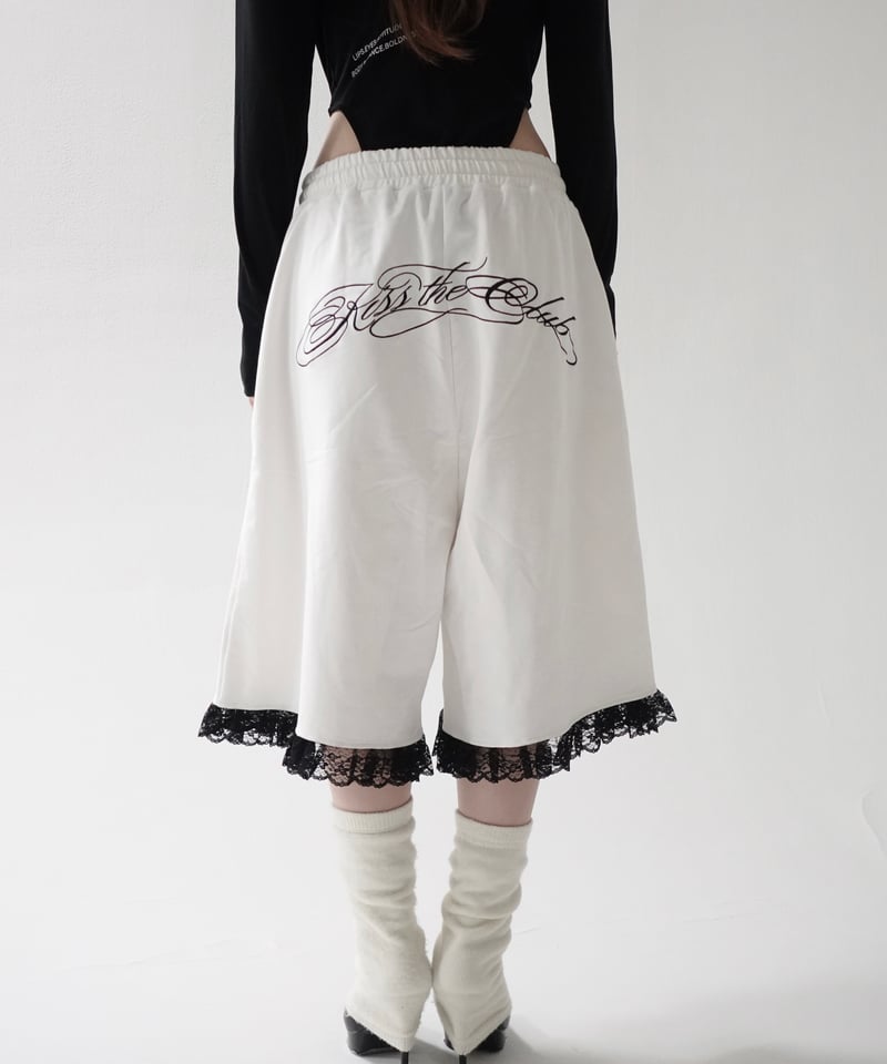 lace half pants | KISS THE CLUB