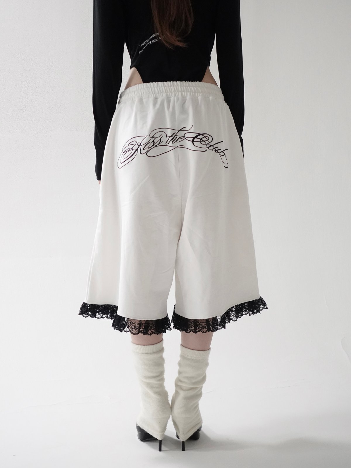 【新品】KISS THE CLUB lace half pants lace half pants | KISS THE CLUB