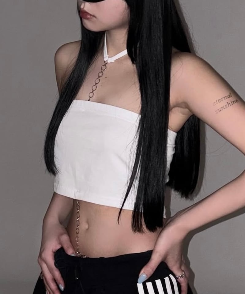 再入荷】chain bare top | KISS THE CLUB