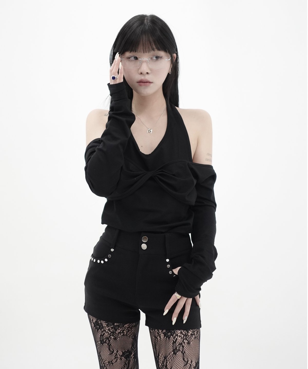 studded short pants | KISS THE CLUB