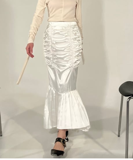 satin mermaid skirt