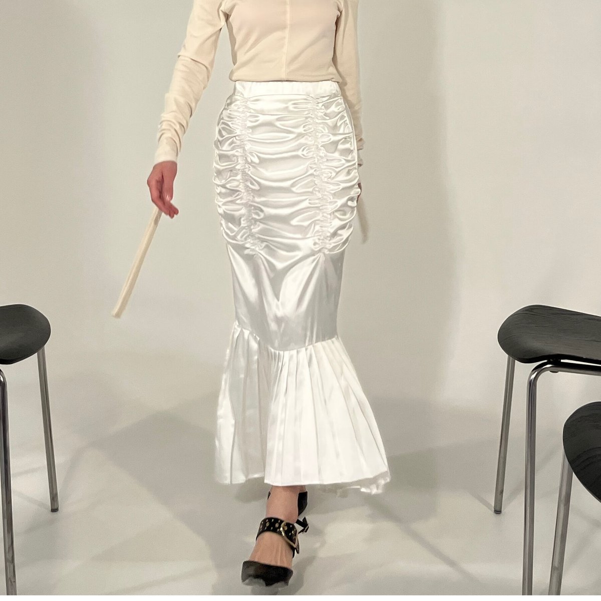 satin mermaid skirt | KISS THE CLUB