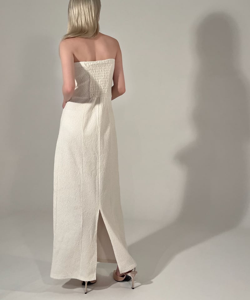 膝丈ワンピース　ロゴ金具　アラベスク柄　Lサイズ AMBIDEX Store ○コットンシルク サッカーチェック スリット