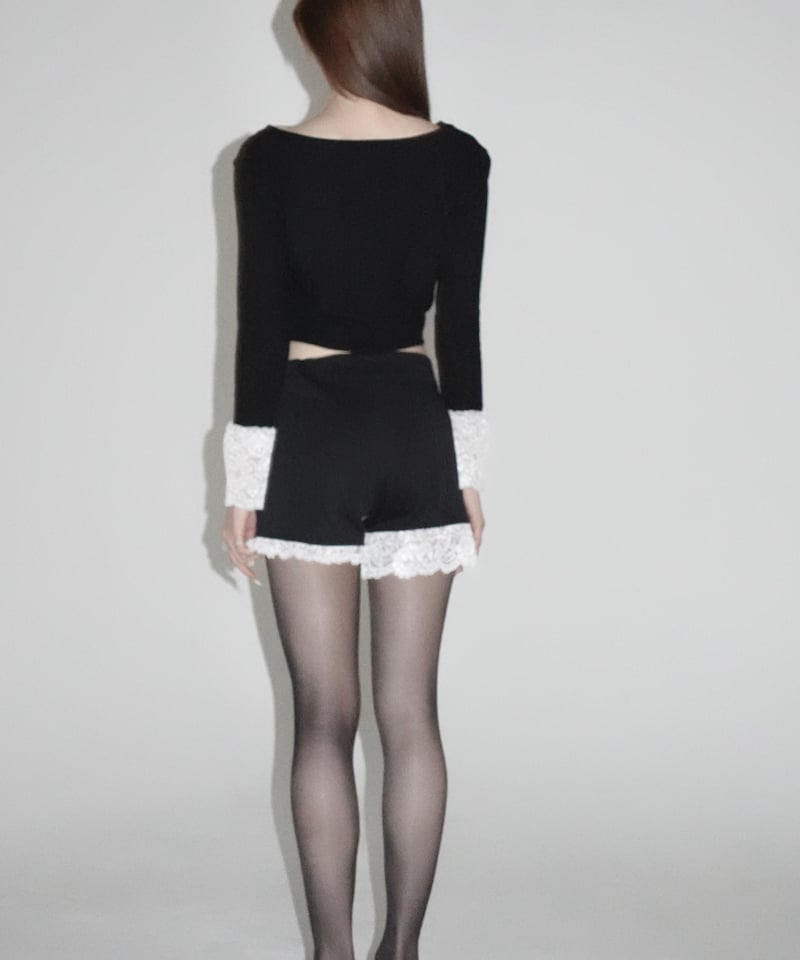 lace cropped cardigan | KISS THE CLUB