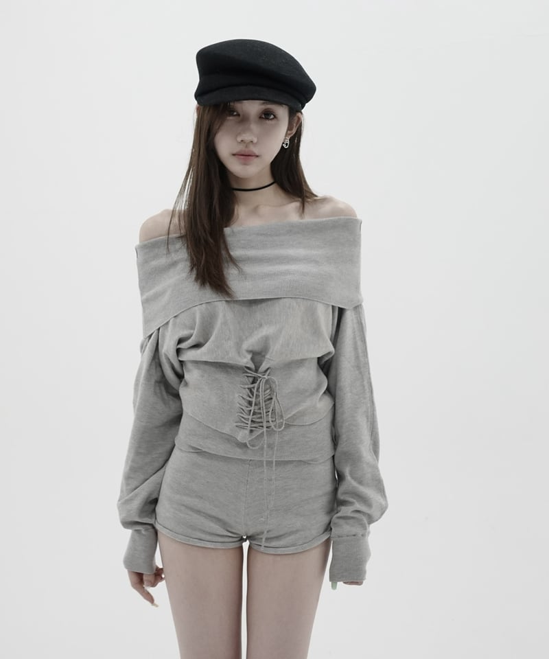 shape waist knit setup | KISS THE CLUB