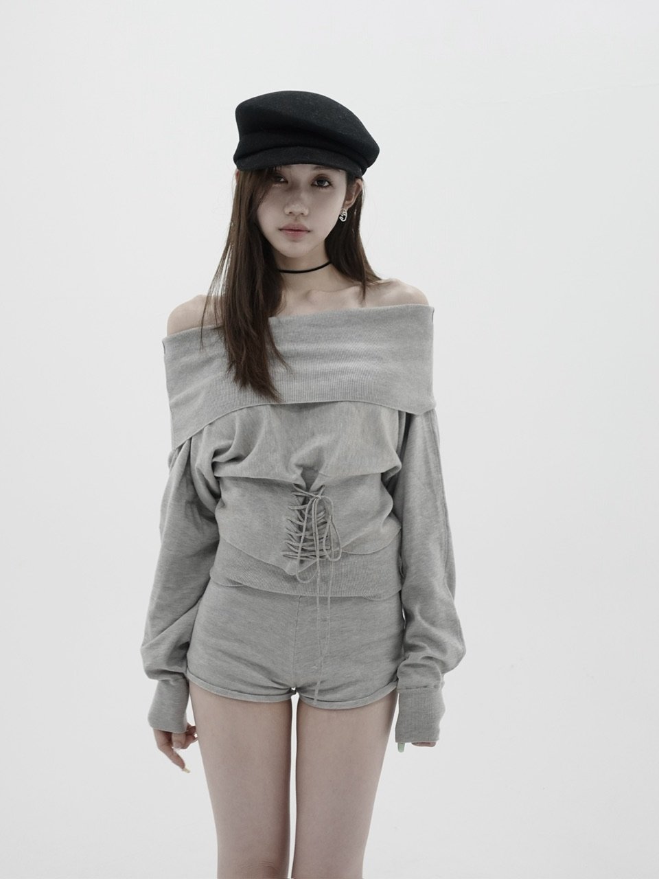 shape waist knit setup | KISS THE CLUB