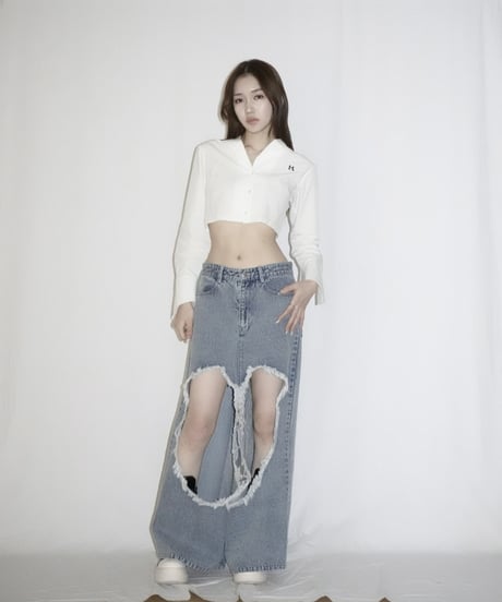 over hole denim