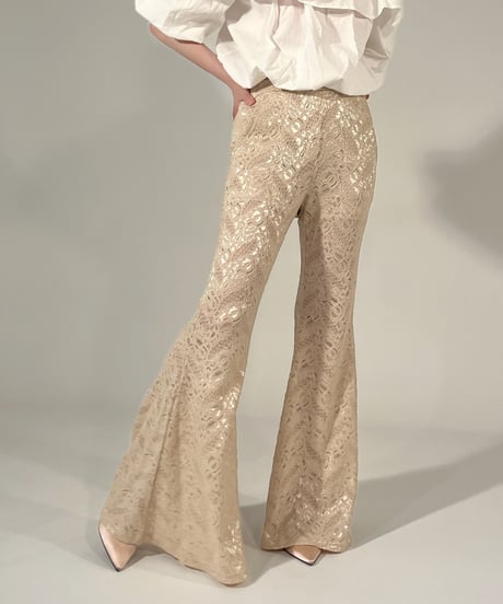 flare lace pants